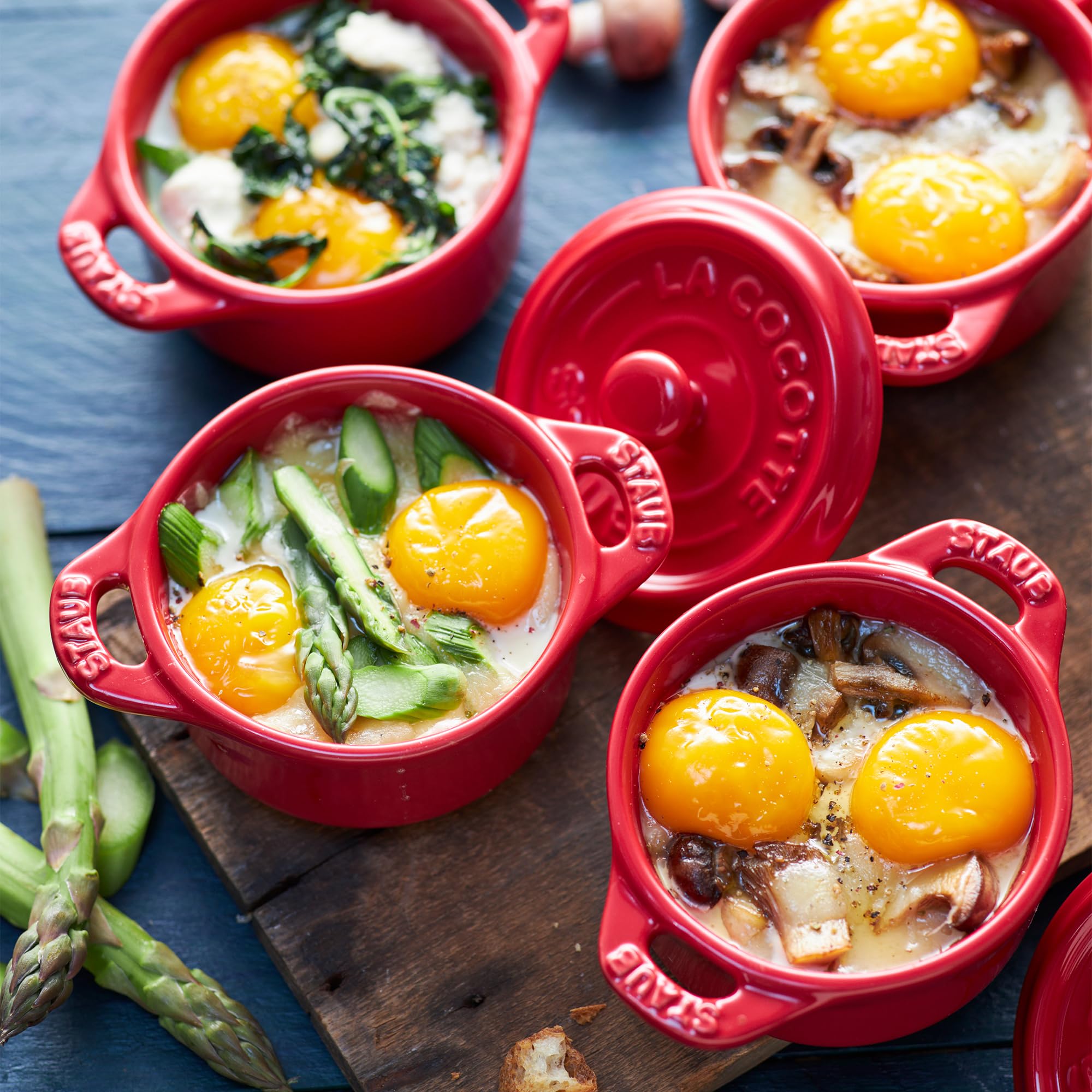 Amazon.co.jp: Staub (ストウブ) セラミックミニココット 3ピース 0.25