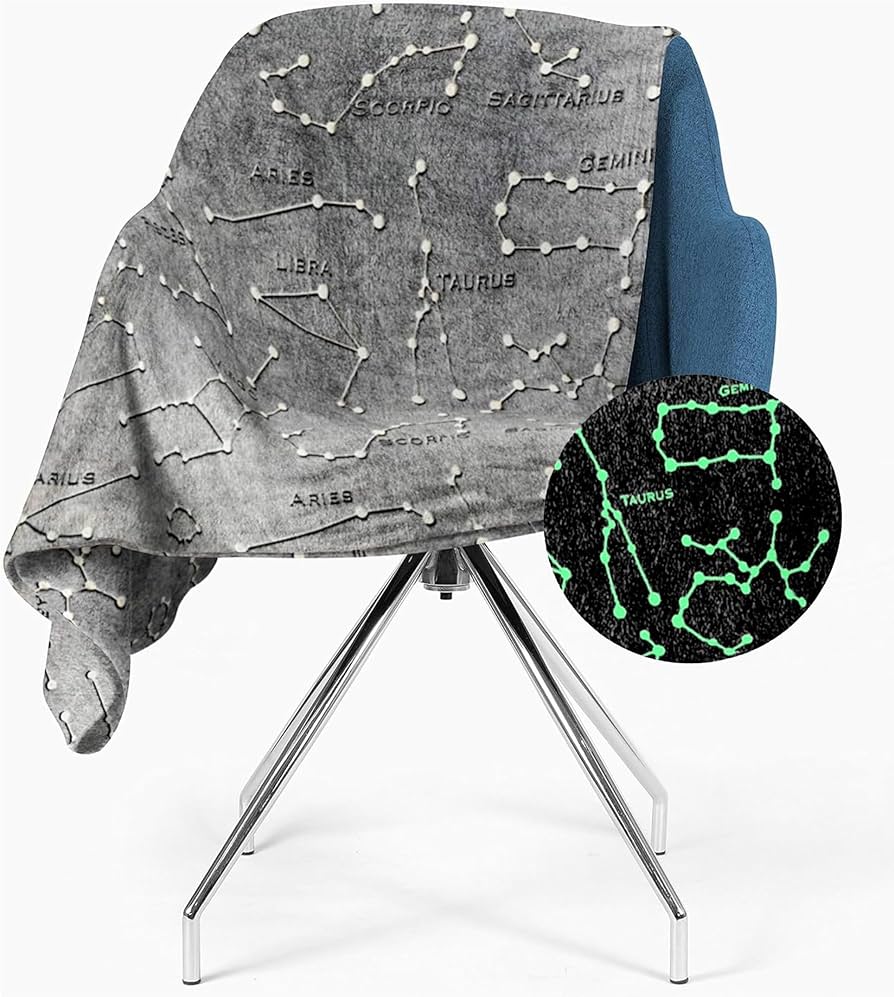Amazon｜星座ブランケット 暗闇で光る | 複数サイズ | 全星座 | 太陽