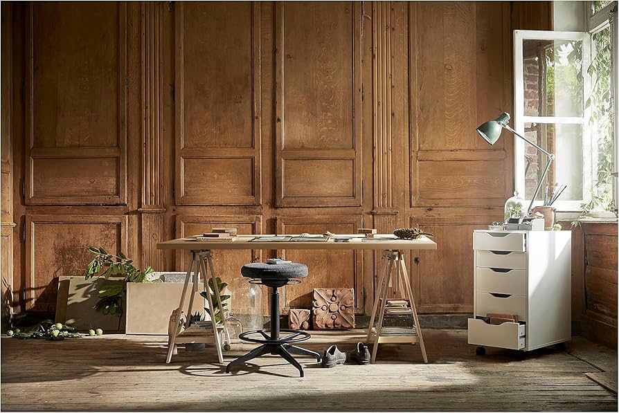 Ikea MITTBACK/MÅLSKYTT Desk 140 x 60 cm Birch : Amazon.de: Home