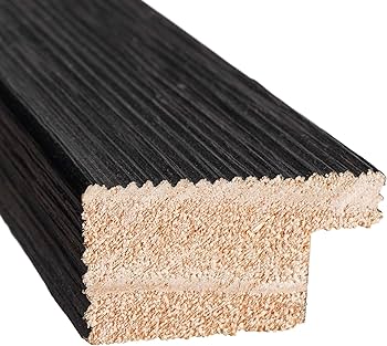 Amazon.com: 25x25 Frame Black Real Wood Picture Frame Width 1.5