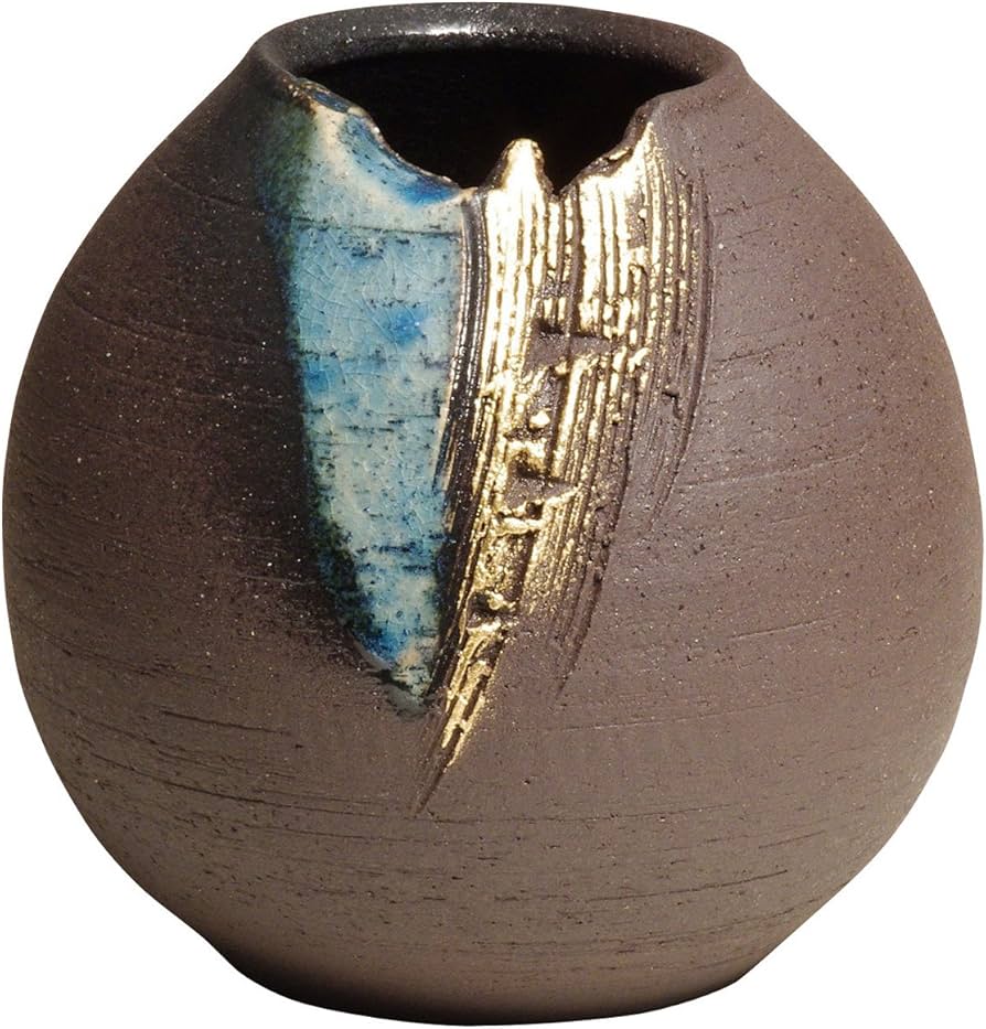 Amazon.co.jp: 丸伊製陶 信楽焼 へちもん 花瓶 フラワーベース 大きい