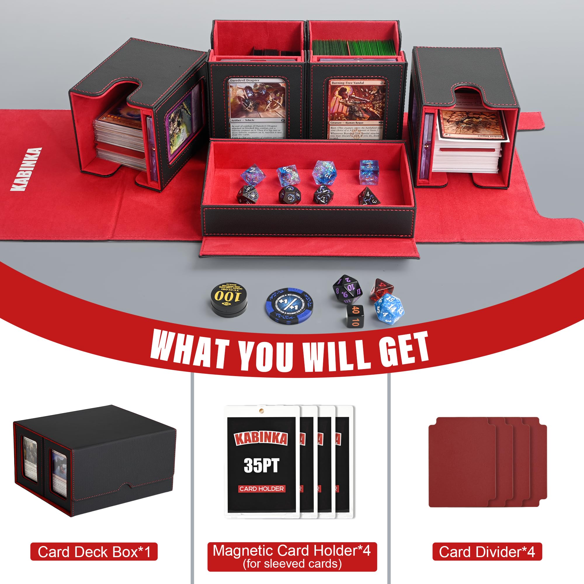 Amazon.co.jp: Kabinka Commander デッキボックス MTG用 400+ ダブル