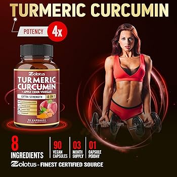 Amazon.com: 8 in 1 Turmeric Curcumin + Apple Cider Vinegar