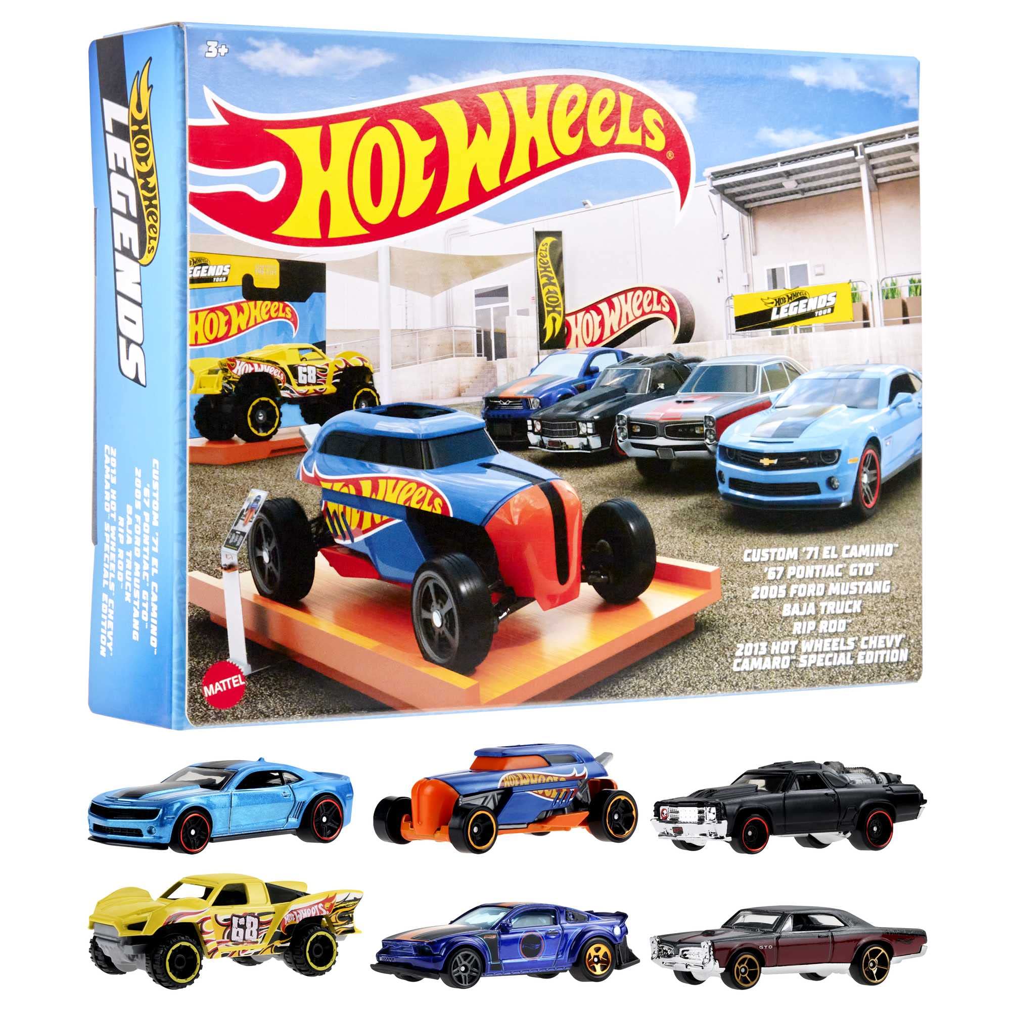 Amazon.com: Hot Wheels HW Legends Multipacks of 6 Toy Cars, 1:64