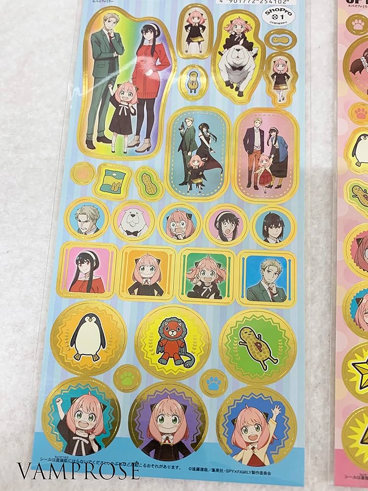 Amazon.co.jp: キャラクターシール SPY×FAMILY スパイファミリー