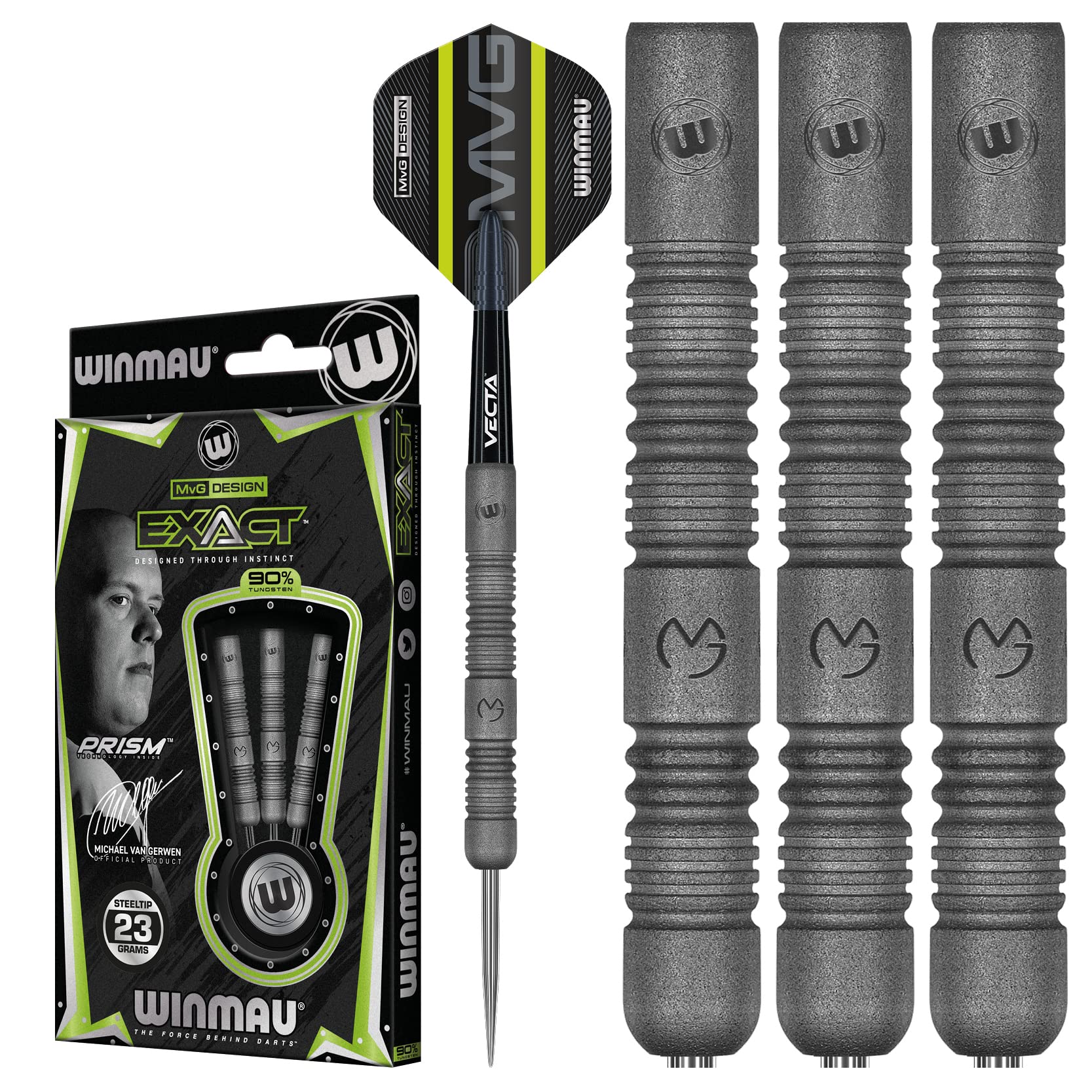 Amazon.com: WINMAU Michael Van Gerwen MvG Exact 23 gram Tungsten