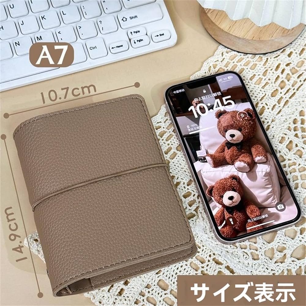 Amazon.co.jp: Laxewzul システム手帳 M5/A7 ノート ダイアリー