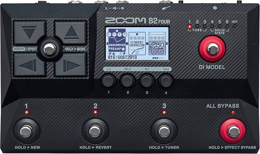 Amazon.com: Zoom B2 Four Bass Multi-Effects Processor with 6 DI