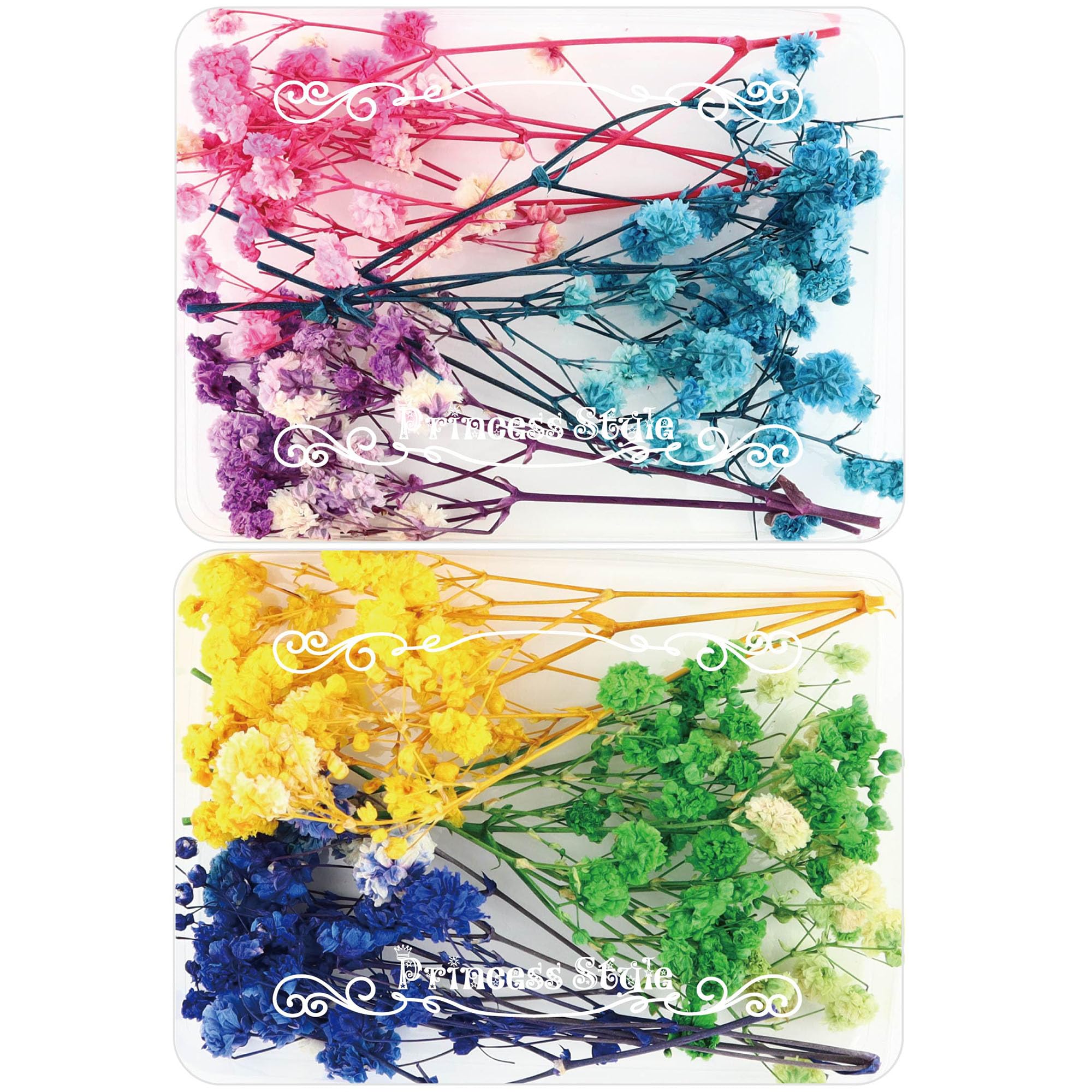 Amazon | Princess-style かすみ草 咲いた花 レジン ドライフラワー