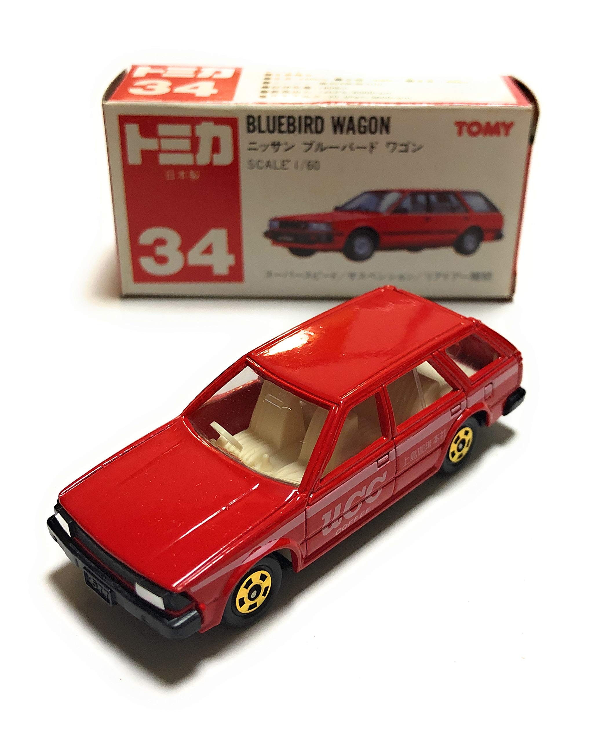 Amazon | トミカ 34 日産ブルーバードワゴン 1/60 赤箱 | ミニカー