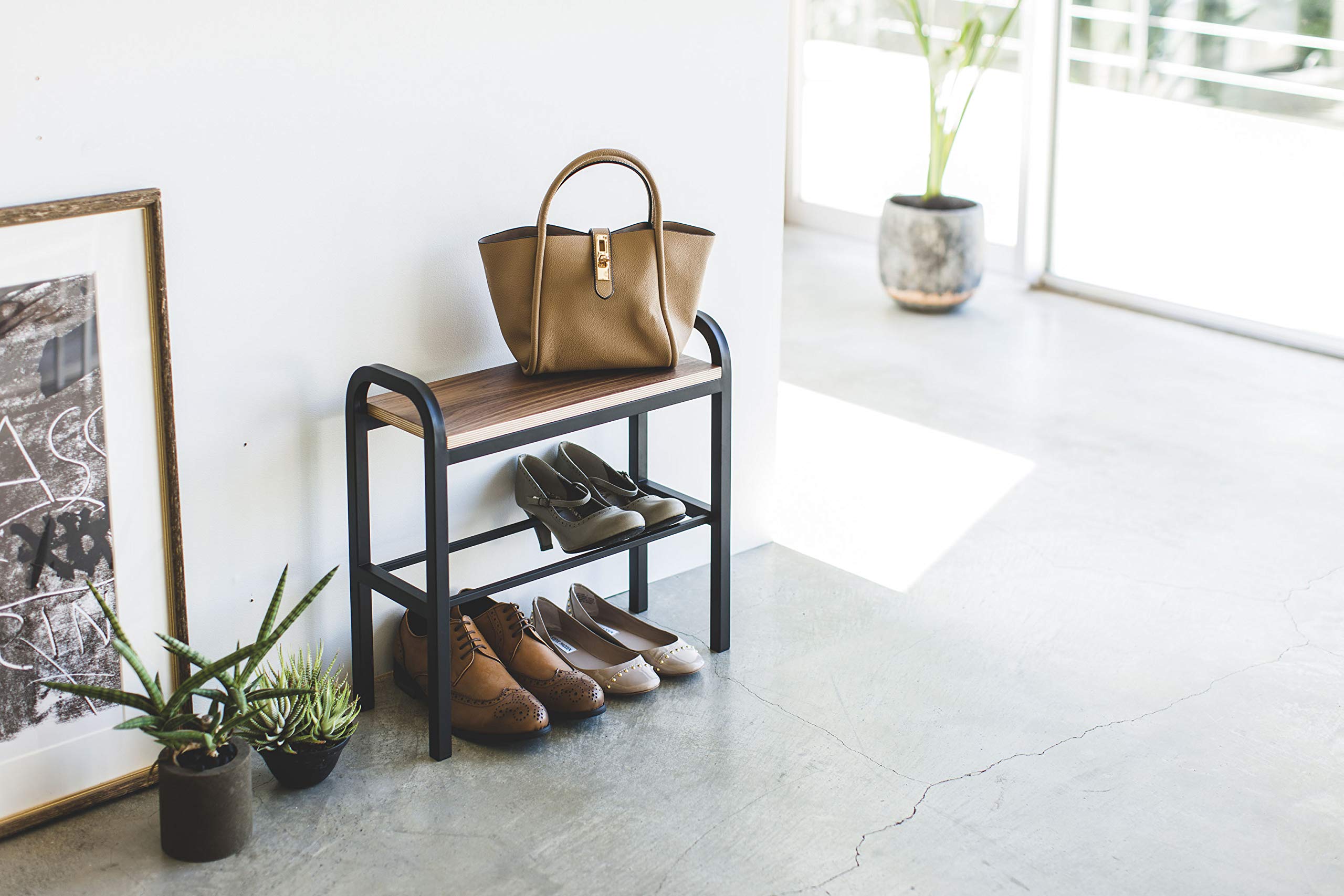 Amazon｜山崎実業(Yamazaki) 立ちやすい ベンチシューズラック