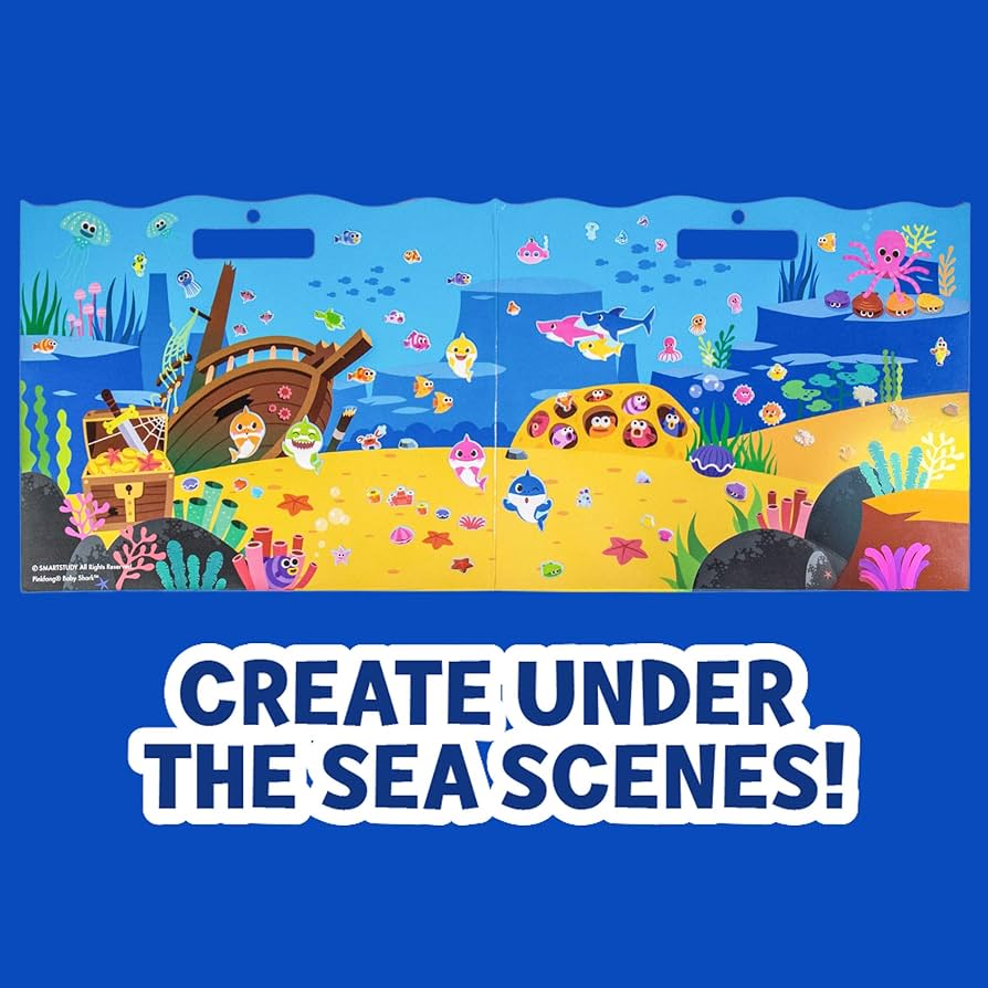 Amazon | Horizon Group USA ベビーシャークステッカープレイセット