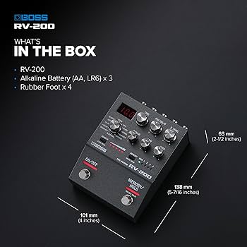 Amazon.com: Boss RV-200 Reverb Pedal : Musical Instruments