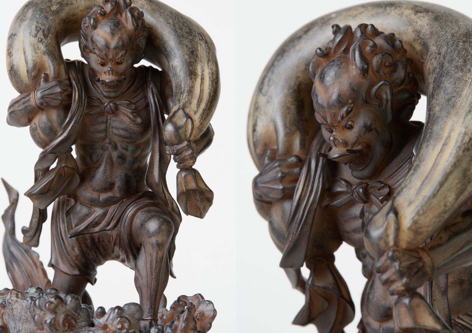 Amazon.co.jp: 【セット】イSム TanaCOCORO[掌] 風神・雷神 仏像