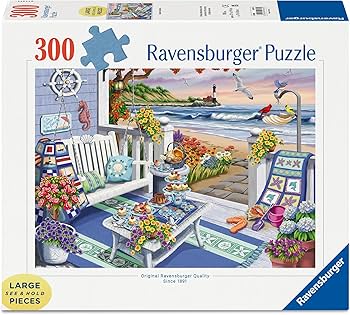 Amazon.com: Ravensburger Cozy Series: Seaside Sunshine 300 Piece