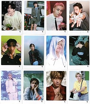 Amazon.co.jp: V テテ グッズ フォトメッセージカード 56枚 トレカ