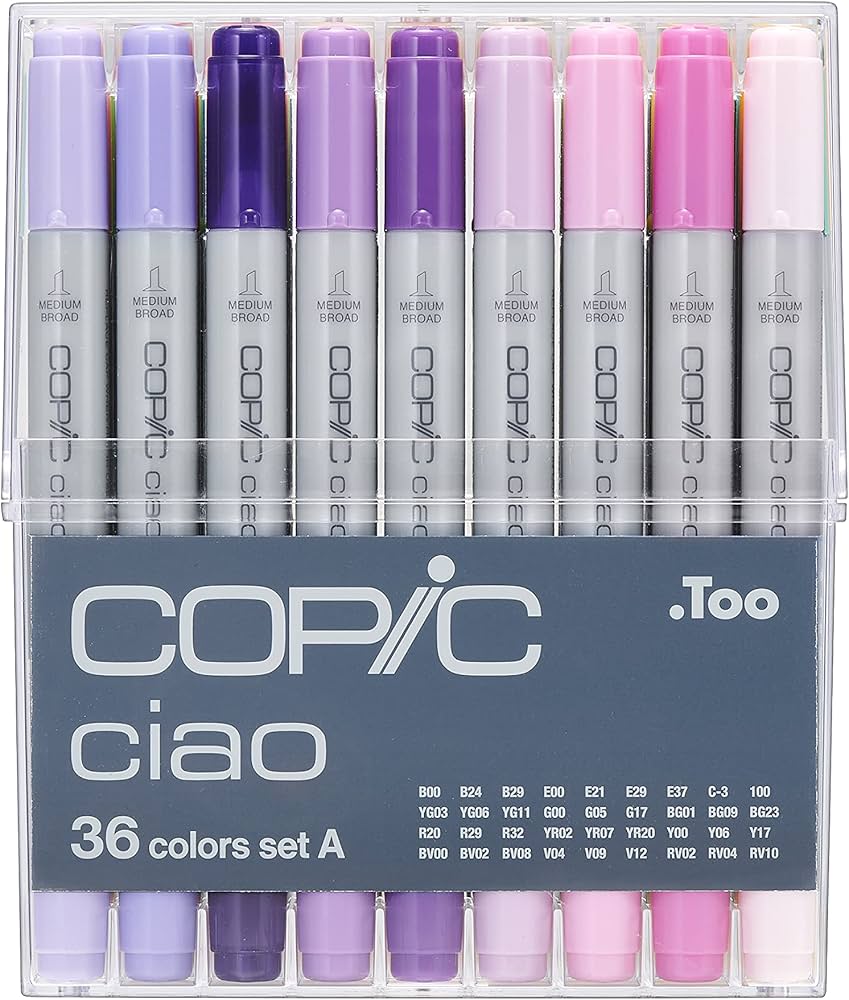 Amazon.co.jp: COPIC コピックチャオ 36色 Aセット : 文房具・オフィス用品