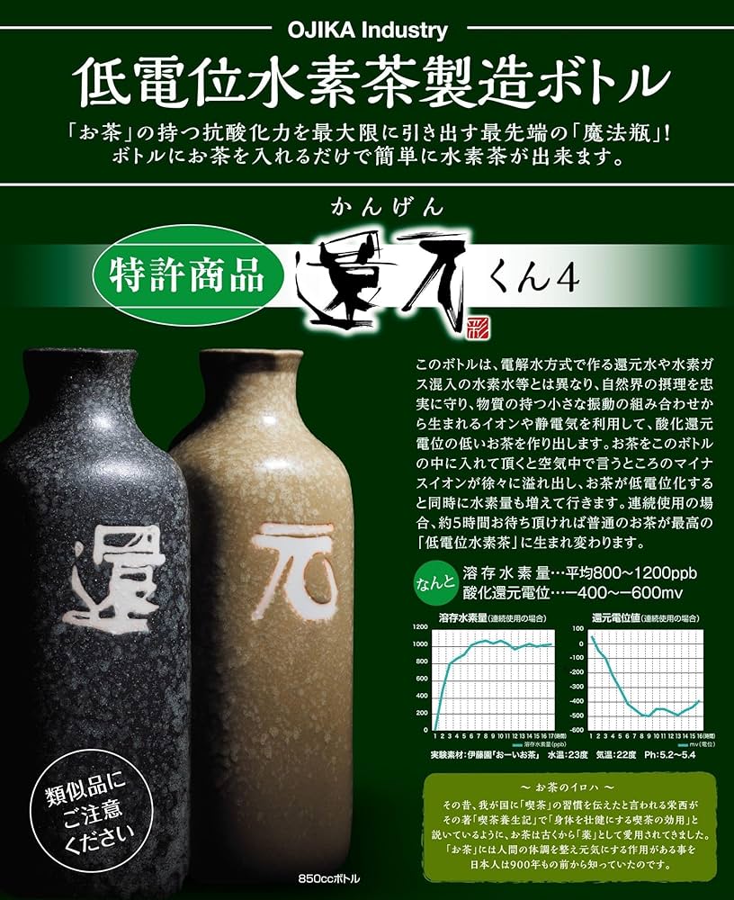 Amazon | 還元くん 4 水素水 ボトル 低電位水素製造 正規代理店 起電用