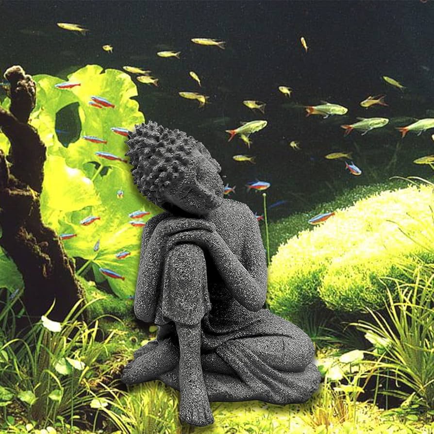 Amazon.co.jp: Togetherlife ブッダフィッシュ アクアリウム 装飾 瞑想