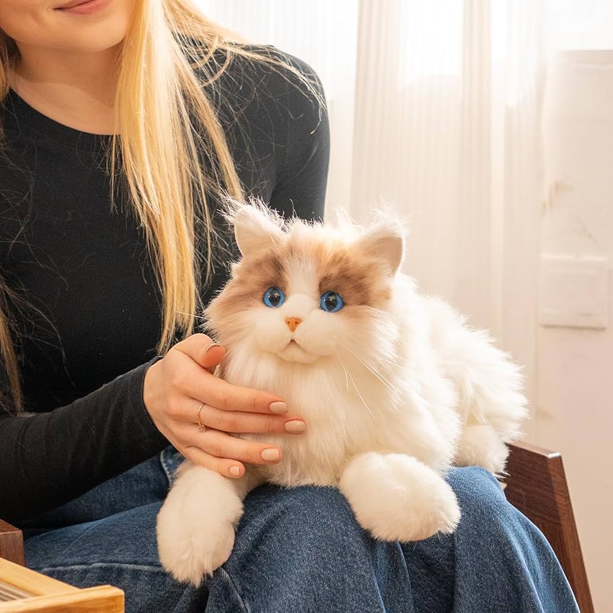 Amazon.co.jp: Chongker ぬいぐるみ ハンドメイド リアルな猫