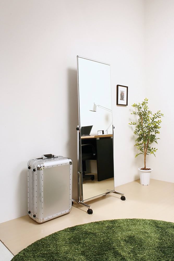 Amazon.co.jp: 弘益 koeki スタンドミラー ノンフレームタイプ P-1126M