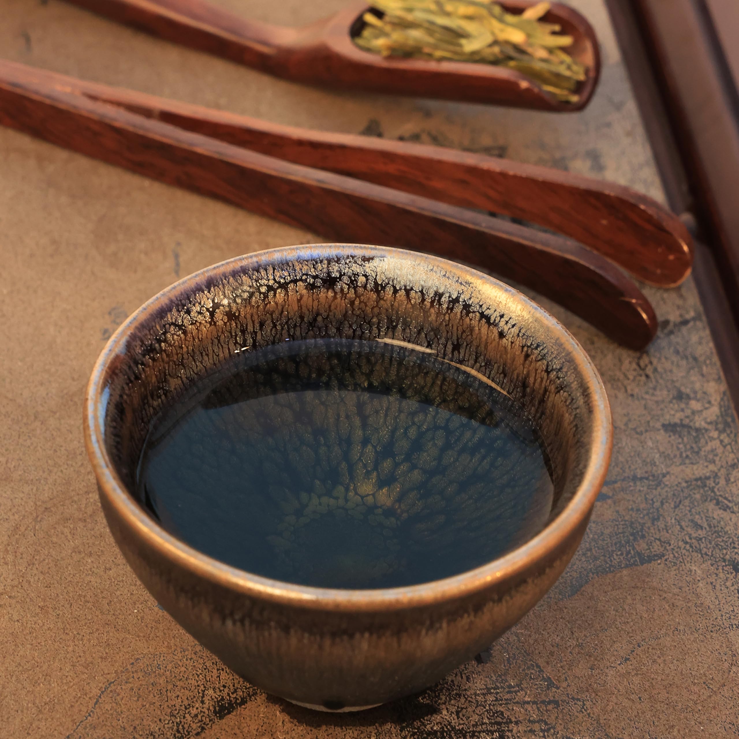 Amazon | 抹茶碗 抹茶茶碗 天目茶碗 曜変天目茶碗 茶道具 お茶碗 国宝