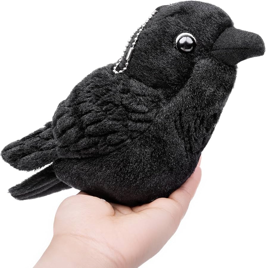 Amazon.co.jp: lilizzhoumax カラスのぬいぐるみ 鳥のぬいぐるみ