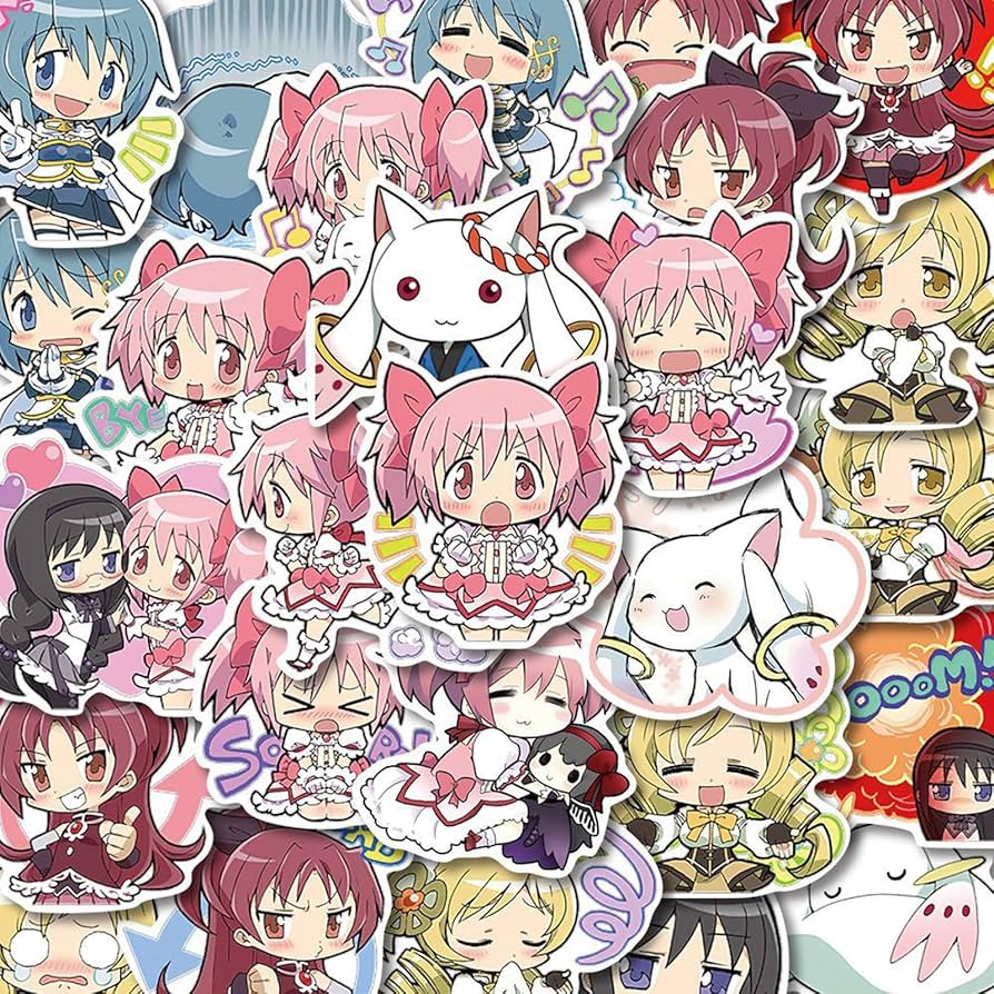 Amazon.co.jp: 魔法少女まどかマギカ シール ステッカーセット 漫画 鹿