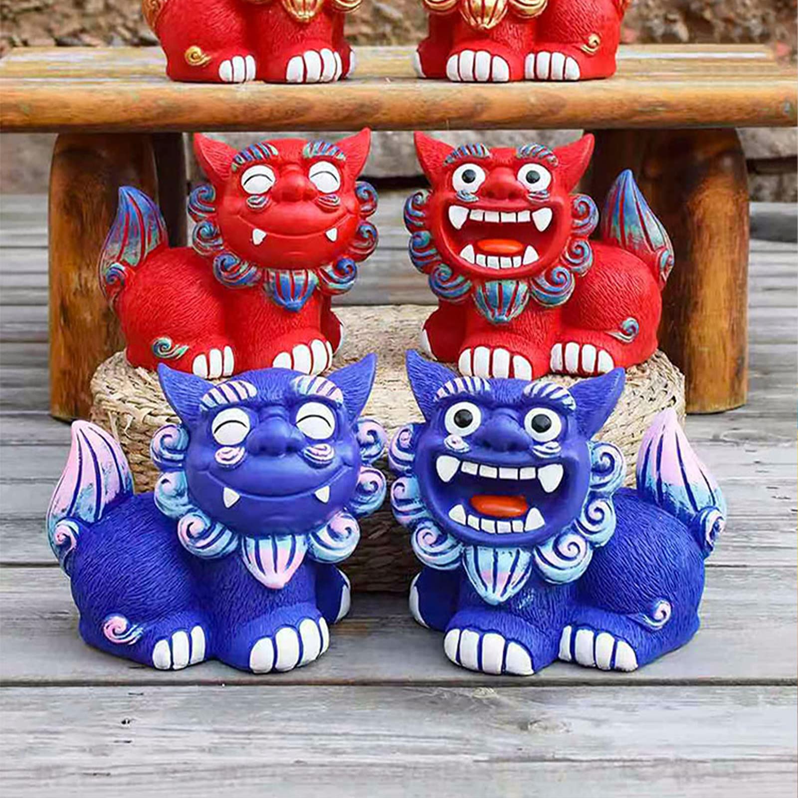 Amazon.co.jp: シーサー 置物 玄関 かわいい 風水グッズ インテリア