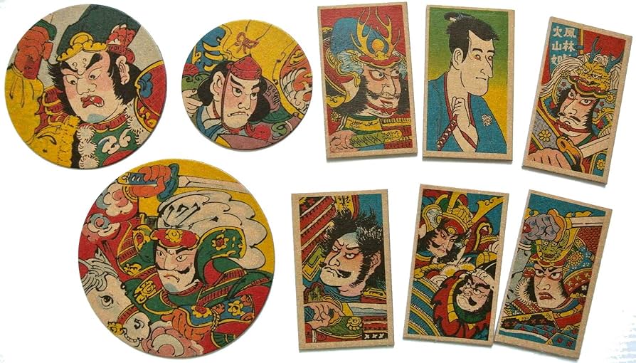 Amazon.co.jp: メンコ めんこ 面子 丸面子＆角面子セット : Toys & Games