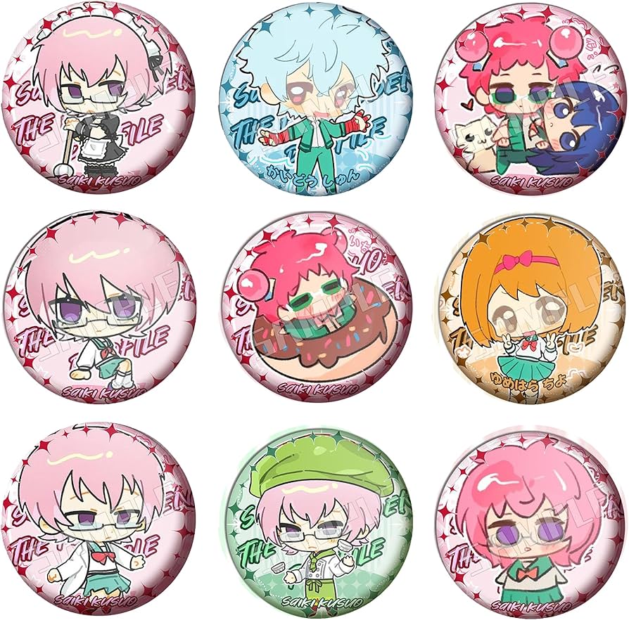 斉木楠雄のΨ難 BIGホログラム缶バッジ 斉木楠雄 42個 A3痛バ