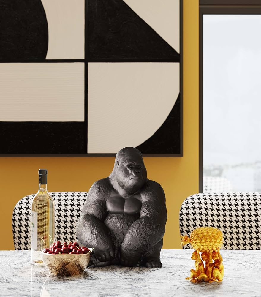 Amazon.co.jp: KARE カレ 正規品 オブジェ ゴリラ モンキー サイド