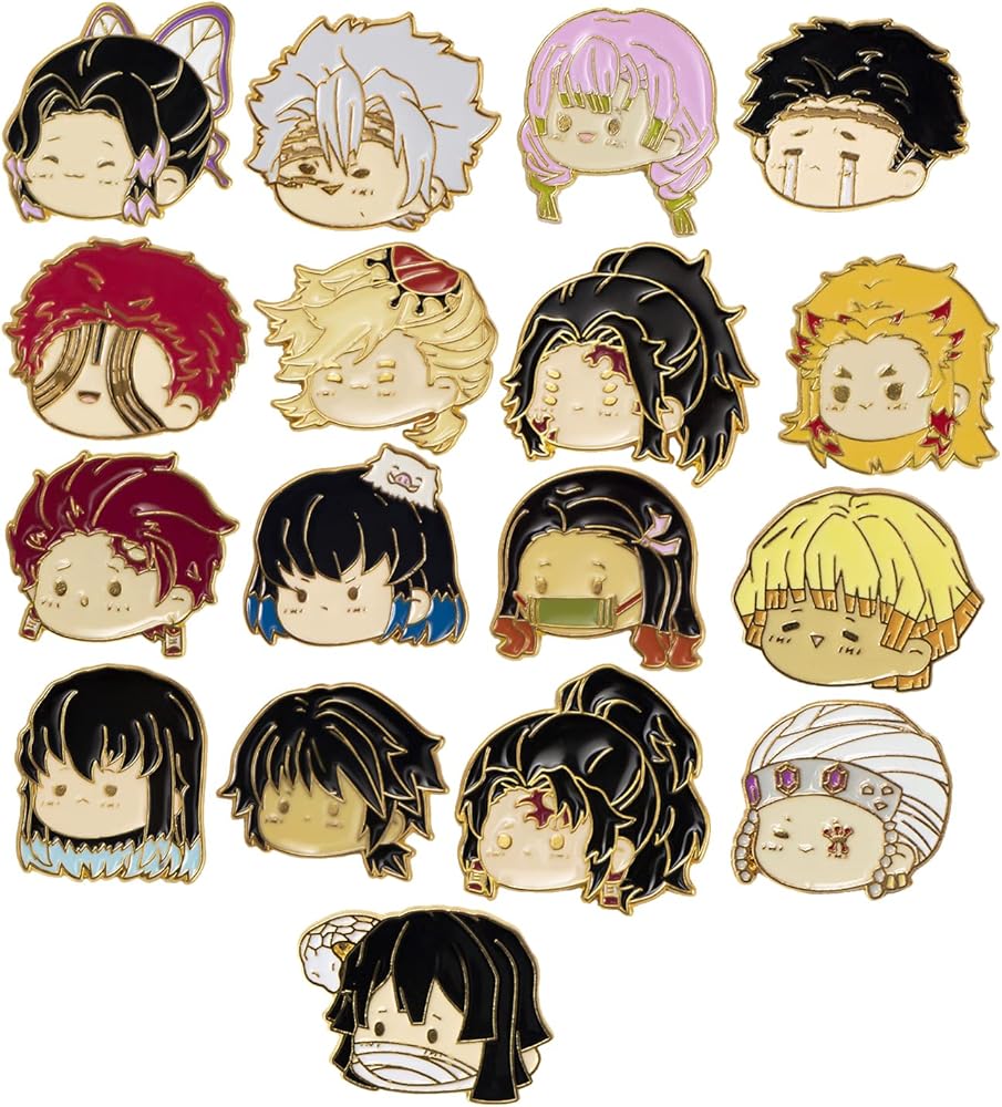 Amazon.com: Yannasa Demon Brooch Anime Cosplay Pins Slayer Mental