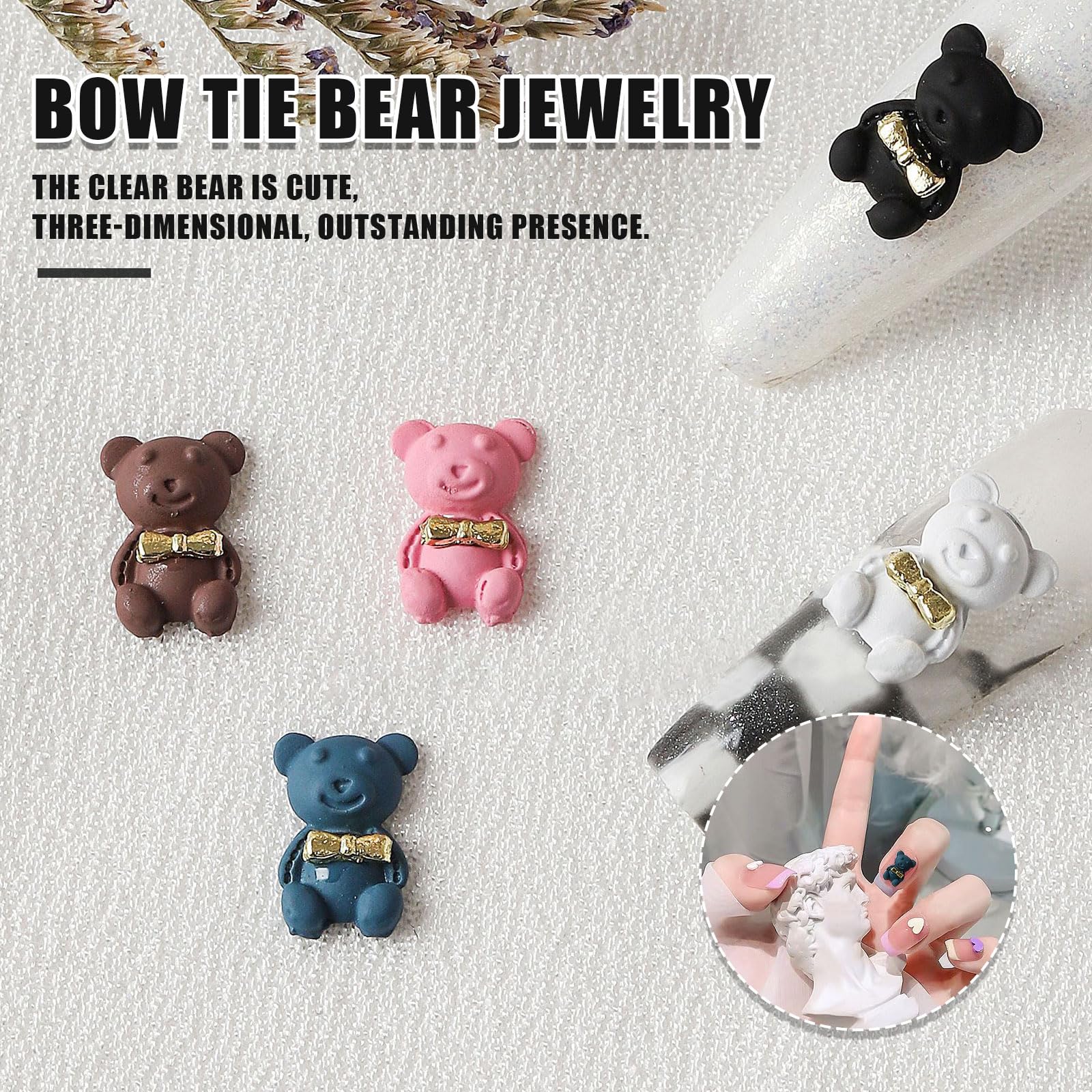 Amazon | ネイルパーツ くま 20個セット クマ ネイルパーツ 可愛い