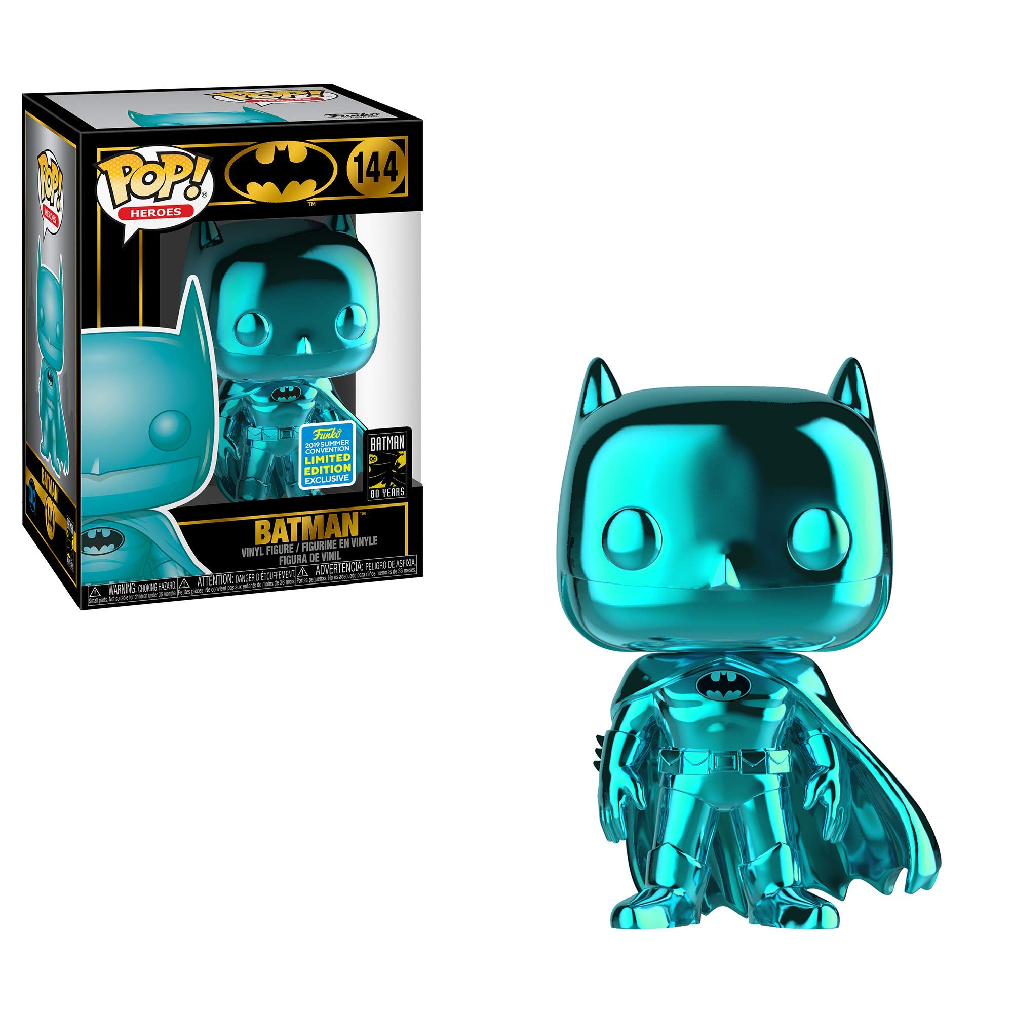 Amazon.com: Funko Pop! DC Batman 80 Years Teal Chrome Batman 2019