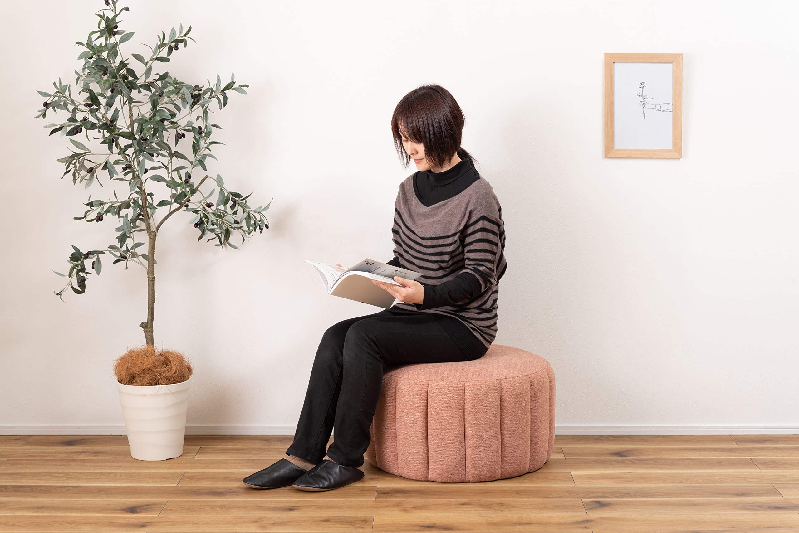 Amazon｜AZUMAYA スツール ピンク MYS-601PK｜カウンターチェア