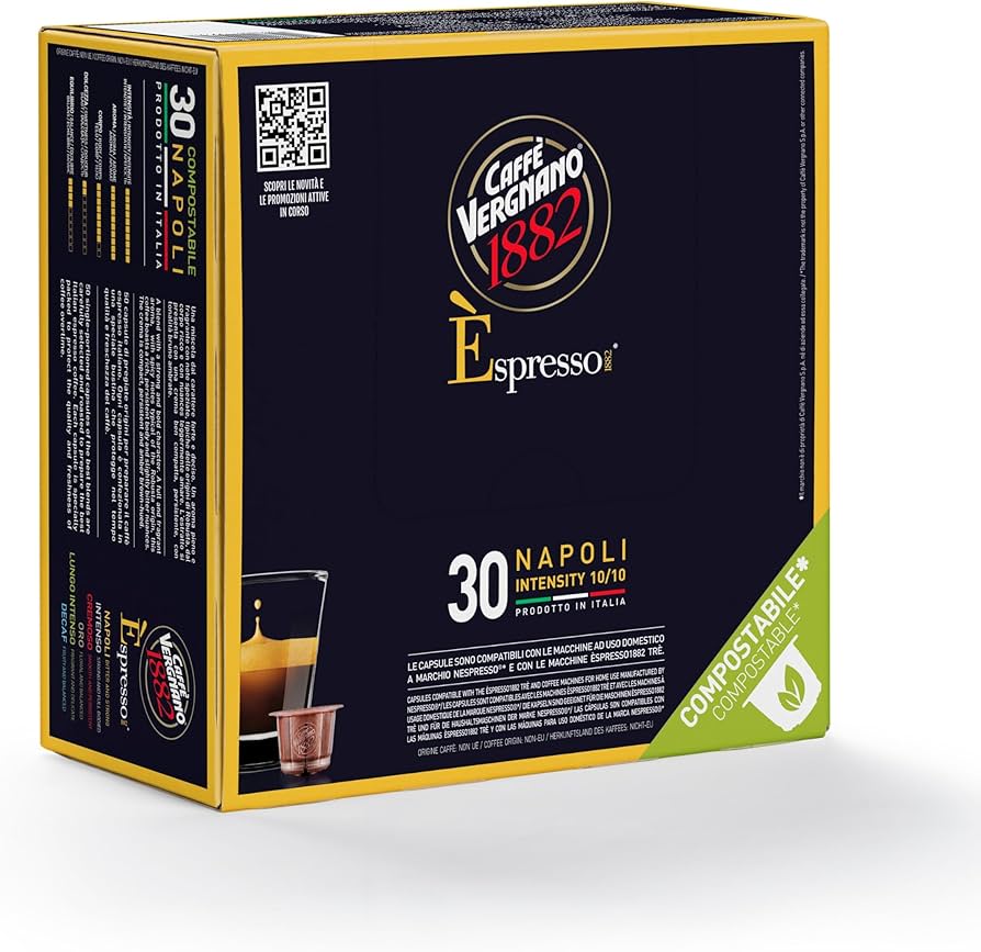 Amazon.com: Caffe' Vergnano 1882 Medium Roast Espresso Original