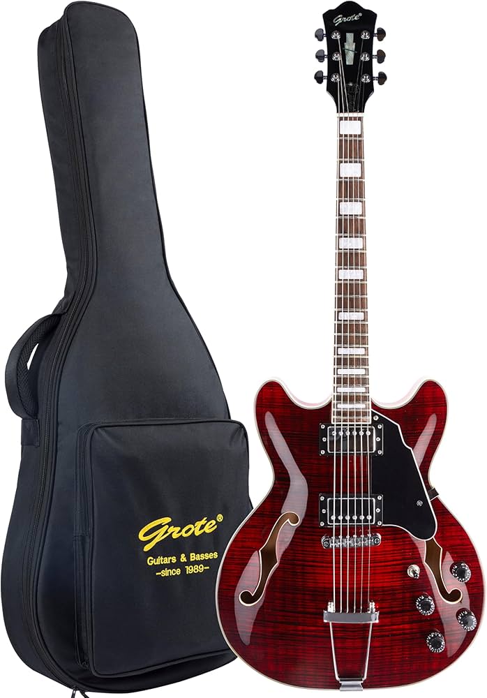 Amazon | エレキギター NEW GROTE 335 style Jazz Electric Guitar