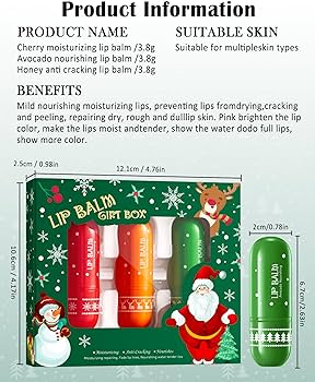 Amazon.com : Lip Balm Kit-3Pcs Lip Care Moisturizer,Hydrating Lip