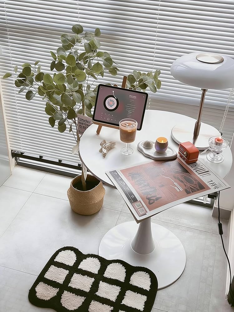 Amazon｜丸テーブル Probasto 幅70cm×高さ73㎝ ダイニングテーブル