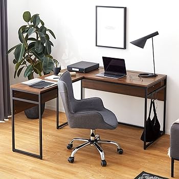Amazon | LOWYA ロウヤ パソコンデスク 学習机 勉強机 L字 デスク