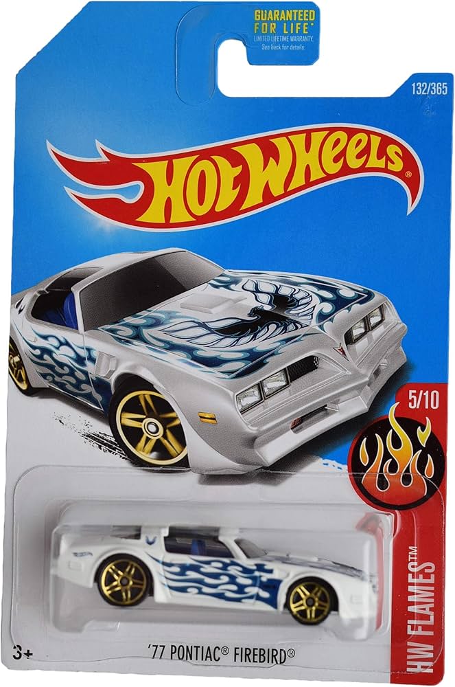 Amazon.com: Hot Wheels '77 Pontiac Firebird, HW Flames 5/10 : Arts