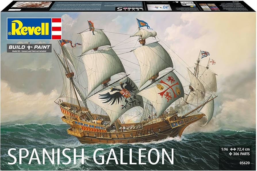 Amazon | ドイツレベル 1/96 スパニッシュ ガレオン 帆船 05620