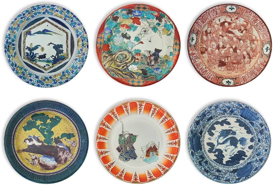 Amazon.co.jp: 株式会社ヨシタデザインプランニング 九谷焼紙皿(6種5