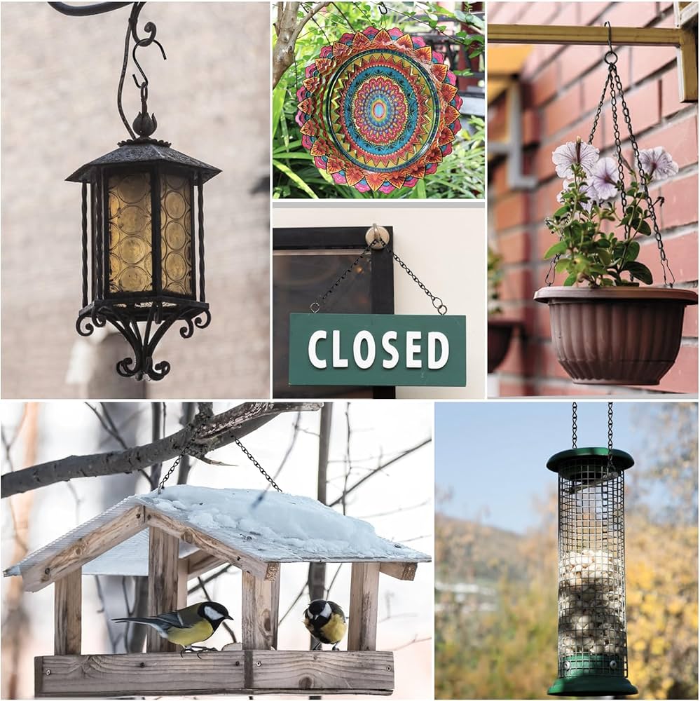 Amazon.co.jp: Tsocent 236インチ ハンギングチェーン シルバーメタル