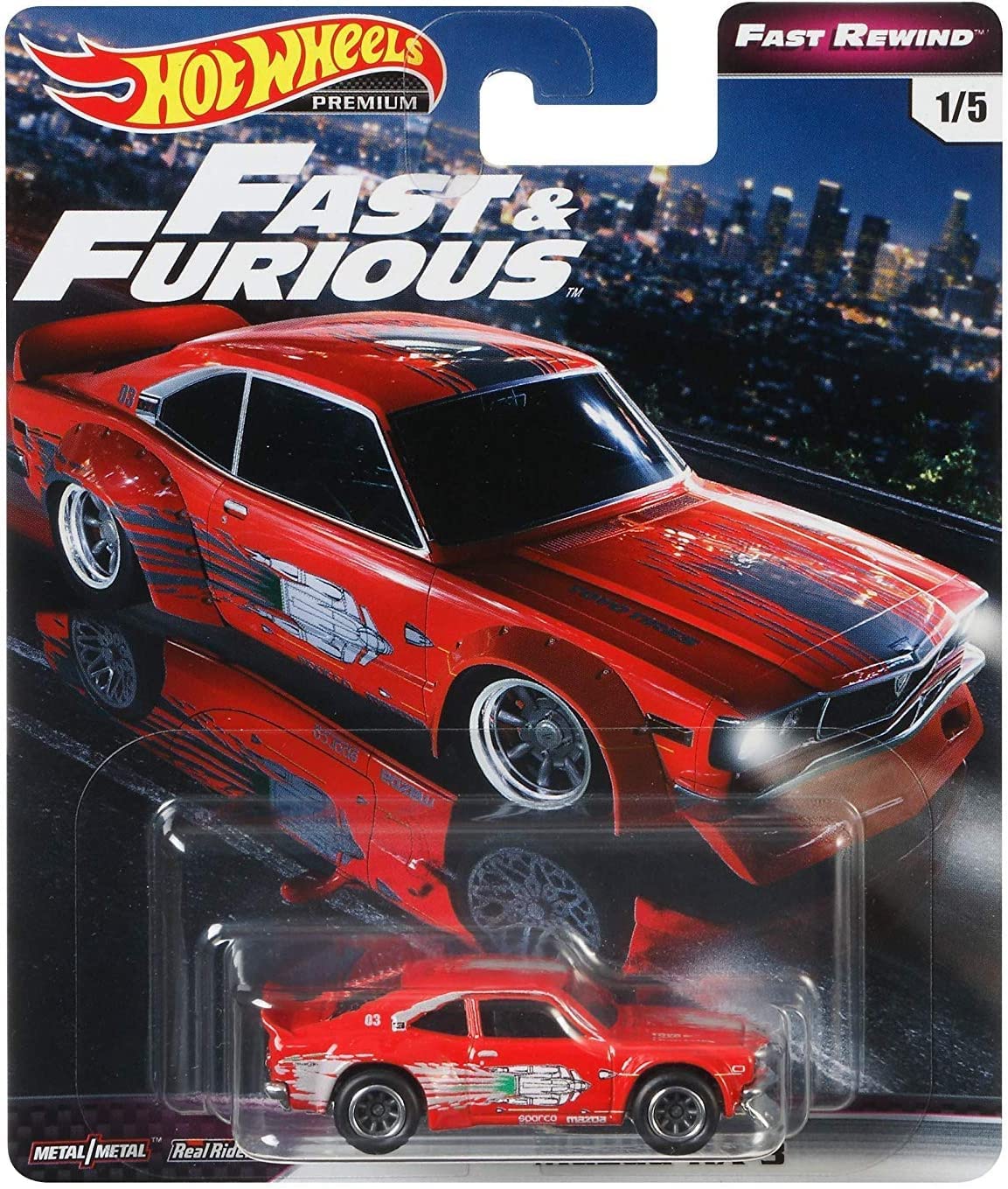 Amazon | Hot Wheels Fast Rewind Fast & Furious Mazda RX 3 1/5