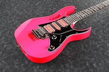 Amazon.com: Ibanez JEMJRSP JEM Steve Vai Electric Guitar - Pink