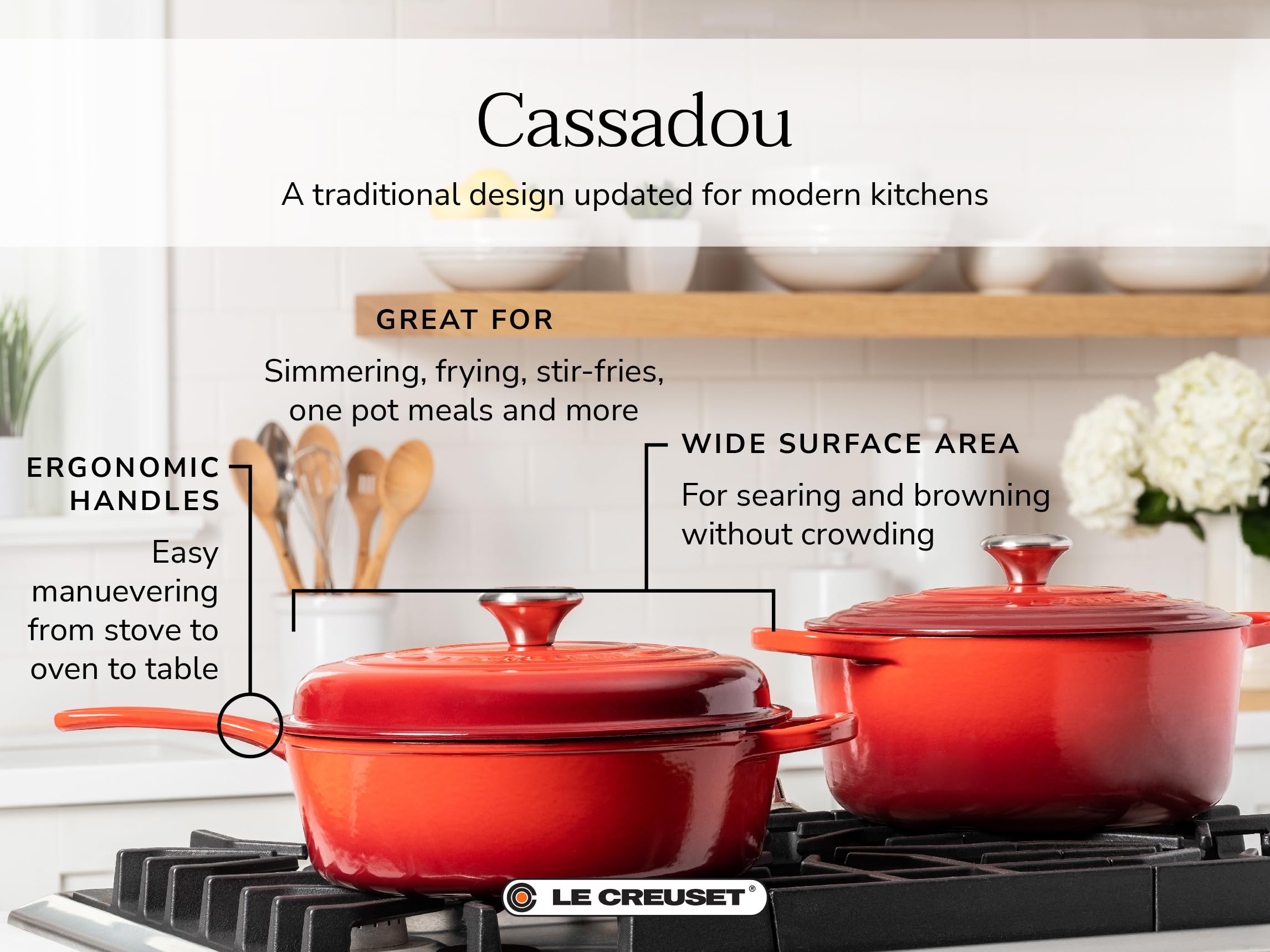 Amazon.com: Le Creuset Enameled Cast Iron Signature Cassadou, 3.75