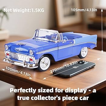 Amazon.com: LUCKY DIE CAST 1956 Chevrolet Bel Air 1/18 Scale Die