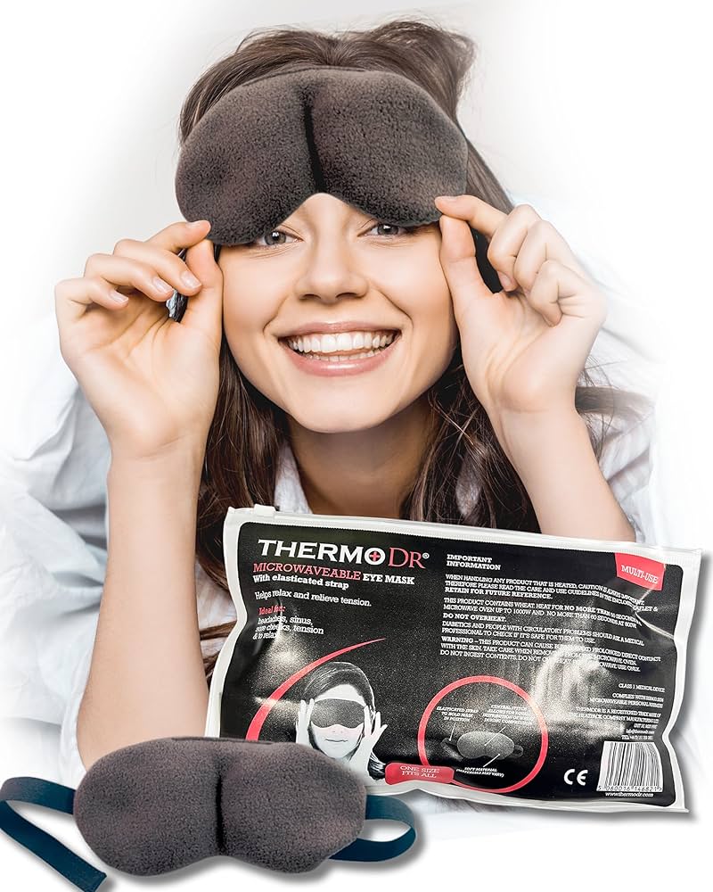 Amazon.com: ThermoDR Microwavable Heated Eye Mask for Dry Eyes